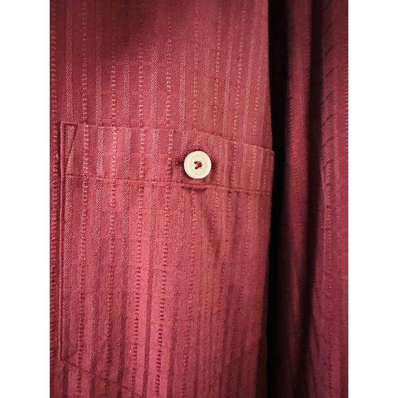Tommy Bahama- Vintage Men’s Burgundy Textured Shirt - 3XL - Excellent Condition - Picture 3 of 12
